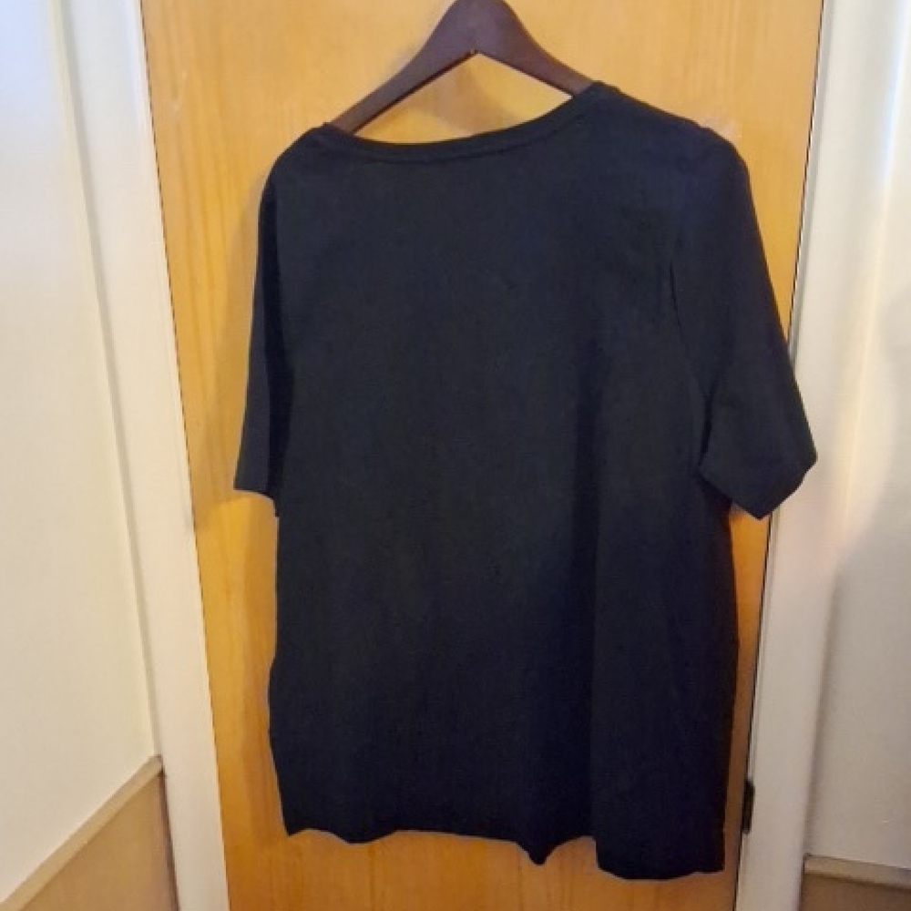 Catherines Womens Size OX Black Top With Red, White,  And Blue Glasses - Picture 6 of 6